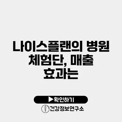 나이스플랜의 병원 체험단, 매출 효과는?