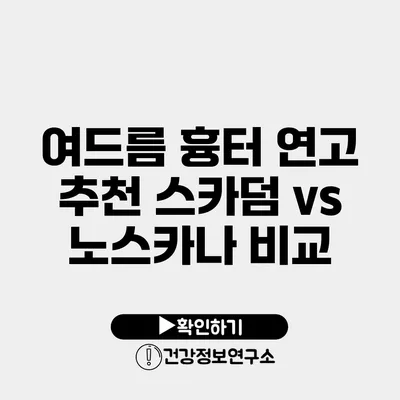 여드름 흉터 연고 추천 스카덤 vs 노스카나 비교