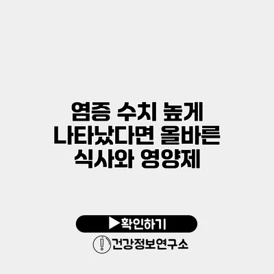 염증 수치 높게 나타났다면? 올바른 식사와 영양제