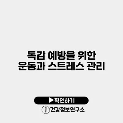 독감 예방을 위한 운동과 스트레스 관리