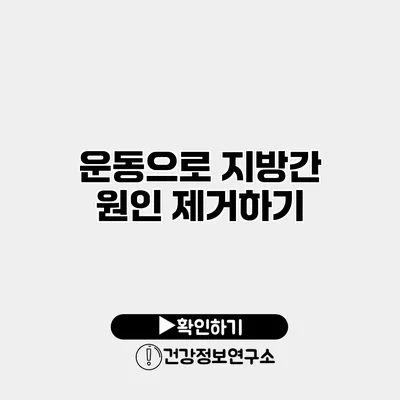 운동으로 지방간 원인 제거하기