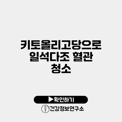 키토올리고당으로 일석다조 혈관 청소